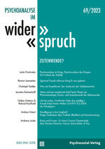 Zeitschriftencover Psychoanalyse im Widerspruch